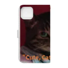 yuo1040yamato Soraの"cute. Cat. Ponta!" Book-Style Smartphone Case :back