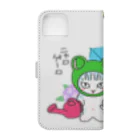 nya-mew（ニャーミュー）のニャロゲーロ Book-Style Smartphone Case :back