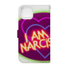 PAW WOW MEOWのI am a NARCISSIST Book-Style Smartphone Case :back