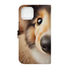 mermaidのcollie Book-Style Smartphone Case :back