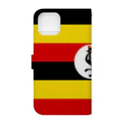 お絵かき屋さんのウガンダの国旗 Book-Style Smartphone Case :back