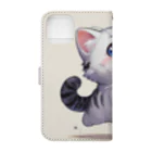 yos-1292583のねこニコばん Book-Style Smartphone Case :back