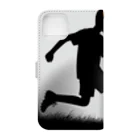 foot8のサッカー少年２ Book-Style Smartphone Case :back