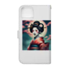 Mr_Geishaの月夜の芸者(Geisya of moon night) Book-Style Smartphone Case :back