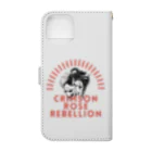 CHIBE86のCrimson Rose Rebellion Book-Style Smartphone Case :back