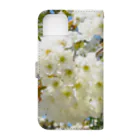 atelier_lapislazuliの白桜 Book-Style Smartphone Case :back