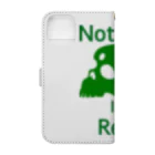 『NG （Niche・Gate）』ニッチゲート-- IN SUZURIのNothing Is Real.（緑） Book-Style Smartphone Case :back