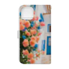 HOSHI-TANEKO🌠の🌺南欧の家🏠 Book-Style Smartphone Case :back