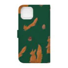 maru-marumochiの動物柄２ Book-Style Smartphone Case :back