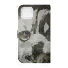 D7C7DC?B1のdog?cat? Book-Style Smartphone Case :back