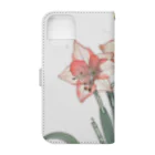 RetrowaveFlowerのRetrowaveFlower-アマリリス- Book-Style Smartphone Case :back