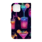 そぼろ堂の※期間限定『🍹ネオンカクテル🍹』 Book-Style Smartphone Case :back