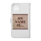 RIKUPANDAのMY NAME IS. . . Book-Style Smartphone Case :back