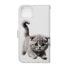 猫は正義♡のやんちゃな子猫 Book-Style Smartphone Case :back