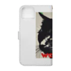 kk-welcomeの黒猫登場Ⅰ Book-Style Smartphone Case :back