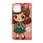 NACJACの制服の女の子 Book-Style Smartphone Case :back