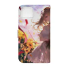 花束娘のDreaming in a Field of Sunflowers Book-Style Smartphone Case :back