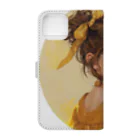 AQUAMETAVERSEの美少女・In the circle Tomoe bb 2712 Book-Style Smartphone Case :back
