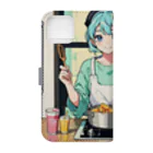 yozoraniyumeoの魔法料理研究家少女 Book-Style Smartphone Case :back