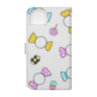 えもえもマーケットのカラフルキャンディー (Colorful candy) Book-Style Smartphone Case :back