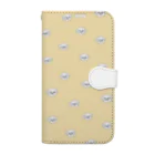 こいぬしょっぷのこいぬがいっぱい総柄スマホケース Book-Style Smartphone Case