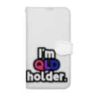 ゆでがえる(非正規こどおじでも底辺セミリタイアできますか?)のI'm QLD holder. Book-Style Smartphone Case