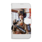 たまき工房の呑(どん)女武士の正月 Book-Style Smartphone Case