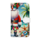 TACHYONJAPANのMerry Christmasシリーズ　サンタのサマークリスマス」 Book-Style Smartphone Case