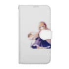 かわいい女の子とシュールな絵のアリスマーガレットちゃん Book-Style Smartphone Case