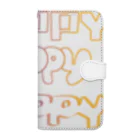 はしくれじゃいSHOPのHAPPYはっぴーハッピー Book-Style Smartphone Case