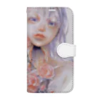 石榴 （ザクロ）の薔薇子 Book-Style Smartphone Case