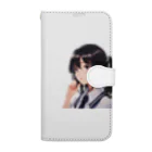 かわいい女の子とシュールな絵のあらあら～真理子さん Book-Style Smartphone Case