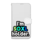 ゆでがえる(非正規こどおじでも底辺セミリタイアできますか?)のI'm SOXL holder. Book-Style Smartphone Case