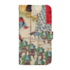 浮世絵ショップ のどぐろ　UKIYOE SHOP NODOGUROの東海道　高縄牛ご屋 / Tokaido Takanawa cow shed Book-Style Smartphone Case