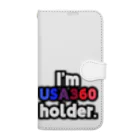 ゆでがえる(非正規こどおじでも底辺セミリタイアできますか?)のI'm USA360 holder. Book-Style Smartphone Case