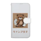 PORUPORU789の薪割りくまちゃん Book-Style Smartphone Case