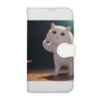 ネコのもっちり妖怪ネコ Book-Style Smartphone Case