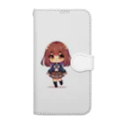 A-Intelligenceの可愛い制服の女の子シリーズ Book-Style Smartphone Case