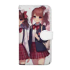 【AI】アルゴリズムアトリエ【デザイン】のAIが作った可愛い制服の女の子 Book-Style Smartphone Case