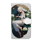 arashi023の蓮花の少女 Book-Style Smartphone Case