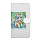 karekore_のかわいいユニコーンのみこ Book-Style Smartphone Case