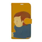 toteoのちいさな女の子と猫 Book-Style Smartphone Case