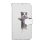 猫ミームグッズの【猫ミーム】Happy Happy Cat Book-Style Smartphone Case