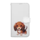 Dog Selectionのミニチュアダックス　女の子　アイテム Book-Style Smartphone Case