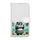 redpanda_pandaのパンダマラカス Book-Style Smartphone Case