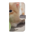 SkyBlueのもふもふな子猫 Book-Style Smartphone Case