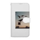 simaenaga234の夕方の鳥 Book-Style Smartphone Case