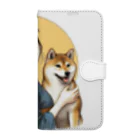 柴とか柴とか柴とか柴犬。の和美人としばいぬ。２ Book-Style Smartphone Case