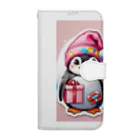 dorakiti0712のペンギンの子（ペン子） Book-Style Smartphone Case