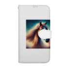 cute animal worldのお馬さんワールド Book-Style Smartphone Case